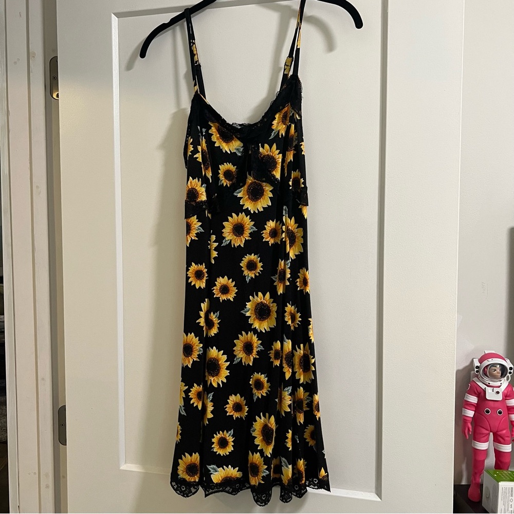 Hot Topic Sunflower Slip Dress